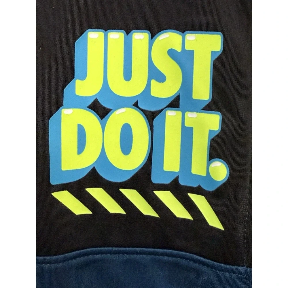 Nike Boys Tricot Track Jacket‎ Black Valerian Blue Size
